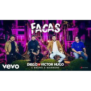 FACAS ( AO VIVO) (PARTITURA DE UM DOS CLÁSSICOS DE Diego  Victor Hugo Bruno  Marrone (MELODIA E TECLADO)